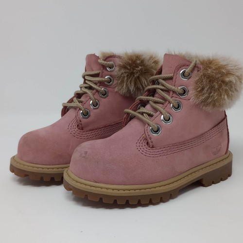 Pink Furry Timberland Boots Women's Vintage Y2K Timberland 650