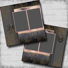 Enchanted Spiders - 2 Premade Scrapbook Pages - EZ Layout 5662