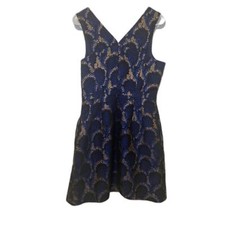 J. Crew Peacock Jacquard Dress Size 8