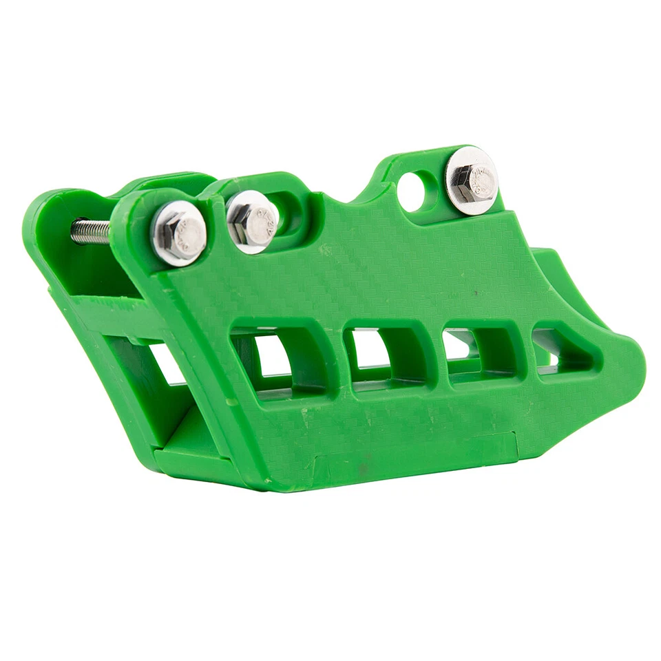 Guía protectora de cadena verde para KAWASAKI KX250 KX250F 250X 300X KX450F KX450X KX450 Foto 3 de 4