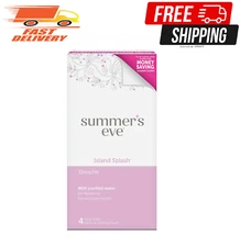 Summer's Eve Douche, Vaginal Douche for Women, Island Splash, 4 Units, 4.5 Oz .