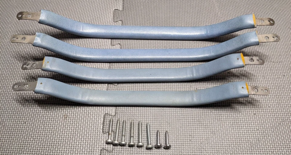 Cadillac Deville Fleetwood 1977-1984 AZUL CLARO Tirador de puerta Tirador de correas juego de 4 Foto 2 de 4