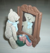 Sarah's Attic Just Ted Figurine Teddy Bear Michaud Collection Made in USA