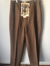 NWT Vintage Vincenti 70's High Waist Lined Wool Blend Pant Union Made USA Sz 14