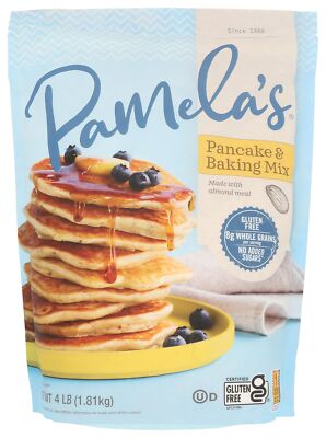 Pamela's Gluten Free Baking Mix 64 Ounce Versatile Pancakes Cakes Muffins