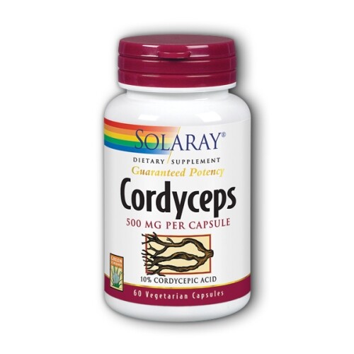 Cordyceps 60 Cápsulas 500 mg de Solaray