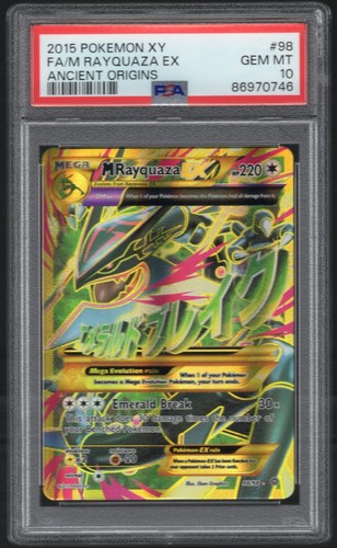 PSA 10 Rayquaza EX 98/98 Full Art XY Ancient Origins 2015 English Pokemon