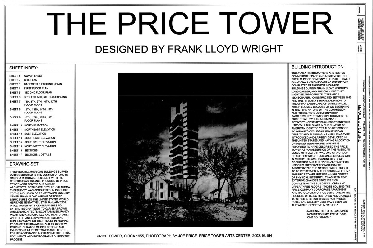 Frank Lloyd Wright's iconic Price Tower, groundbreaking