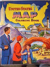 1955 United States Map Coloring Book - Great Pics  Info About All the States 