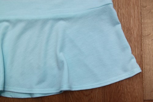 Nike Girl Peplum-Hem T-Shirt ~ Light Teal, Silver & Orange ~ - Picture 3 of 3