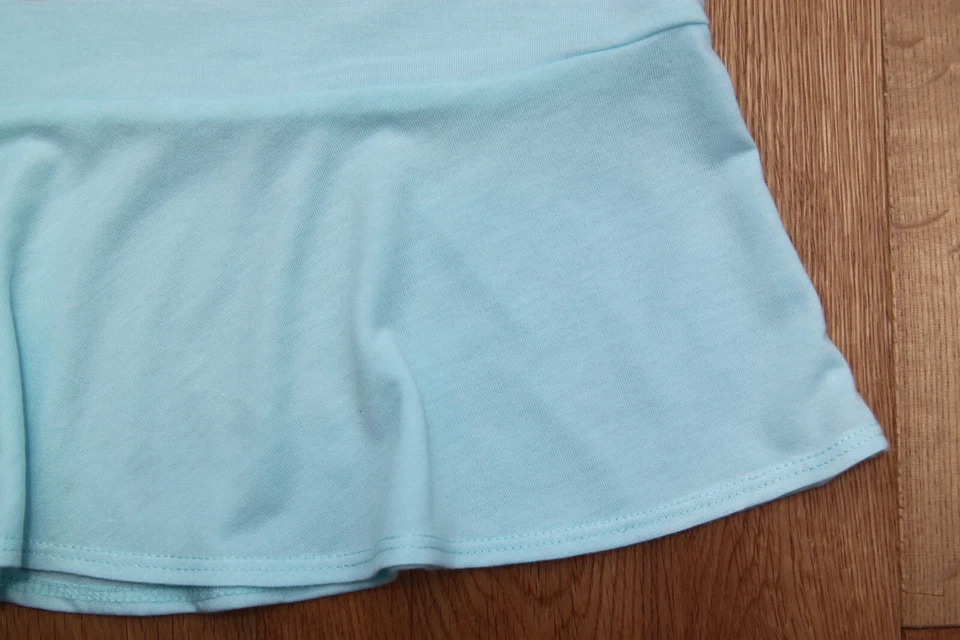 Nike Girl Peplum-Hem T-Shirt ~ Light Teal, Silver & Orange ~ - Image 3 of 3