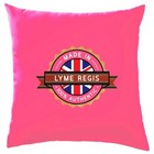 Fatto A Lyme Regis - Cuscino - Città Villaggio Nato Amore Vivi Città Natale