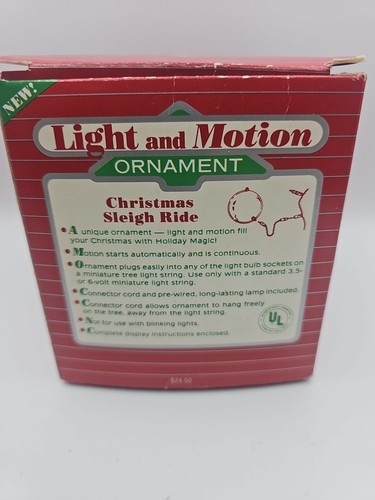 Chrismas Light And Motion Ornament Chrismas Sleigh Ride - Picture 2 of 6