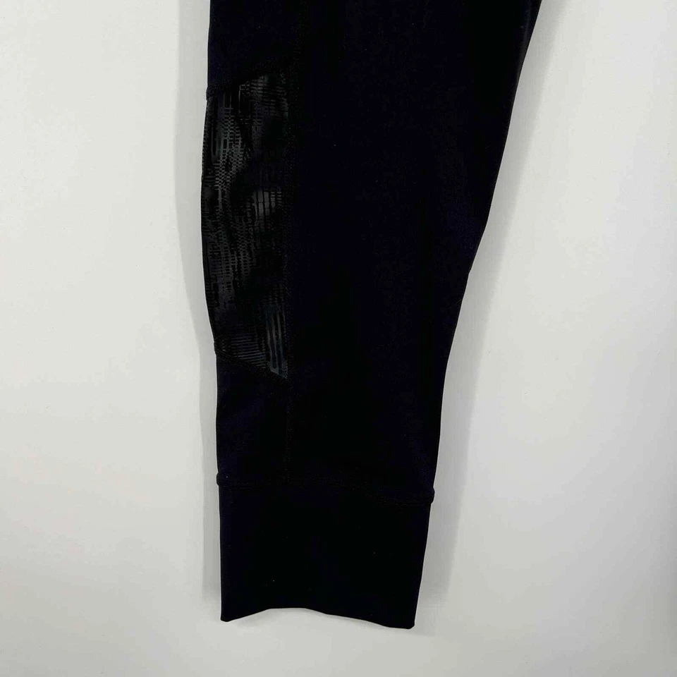 Leggings para mujer Zyia Active Mirage 7/8 con puños talla 14-16 negros de tiro alto elásticos Foto 4 de 4