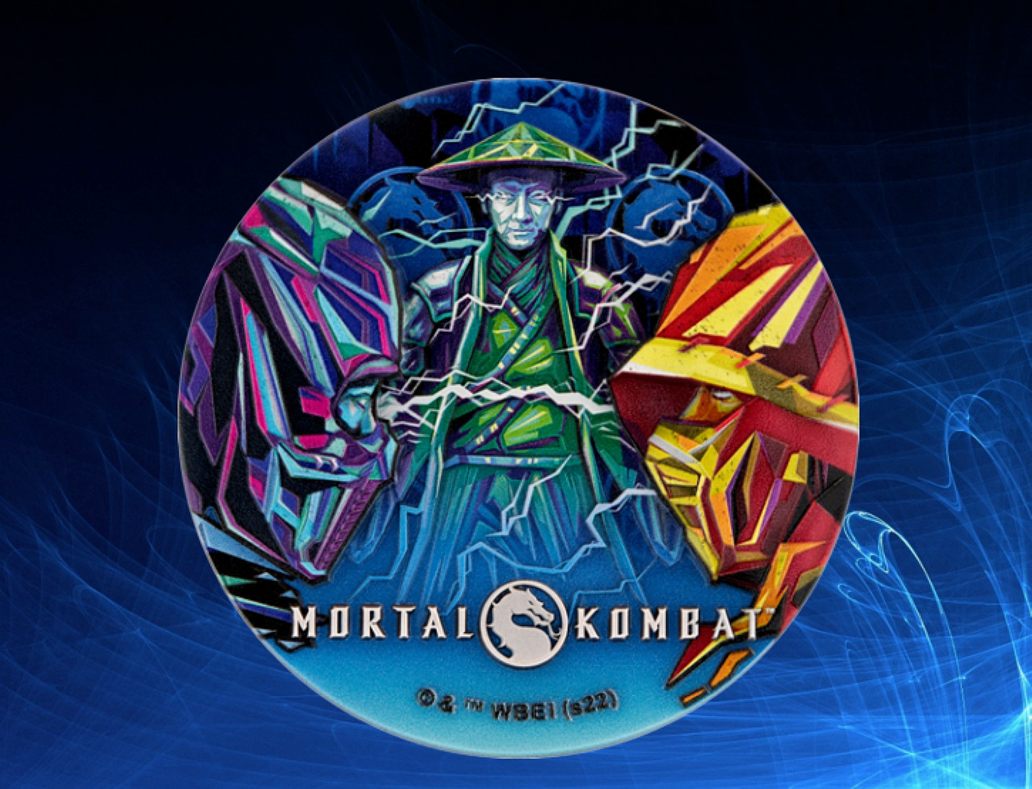 Mortal Kombat 2 Oz Silbermünze 5$ Niue 2022 color High Relief