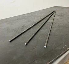 12L14 Steel Bar Stock 5/32 in (.156) Round x 12" (3 Bar Lot)