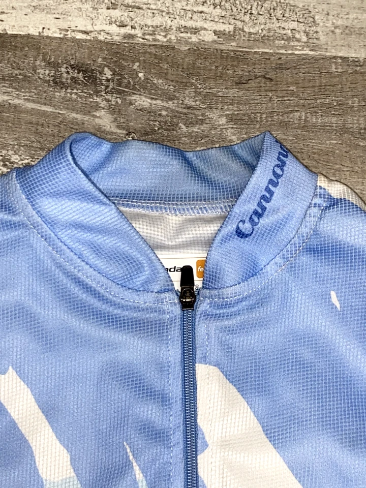 Camisa feminina de ciclismo Cannondale atlética sem mangas zíper meio tamanho P/S - Imagem 2 de 4