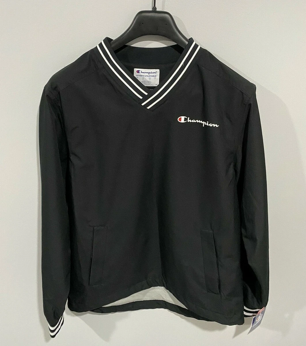 Champion Men's Pullover Jacket V-Neck Scout Black Size Small NWT! $70