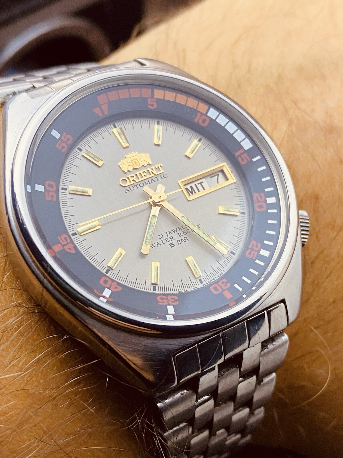 Orient Day/Date World Timer Automatic 46943 CA Me… - image 20