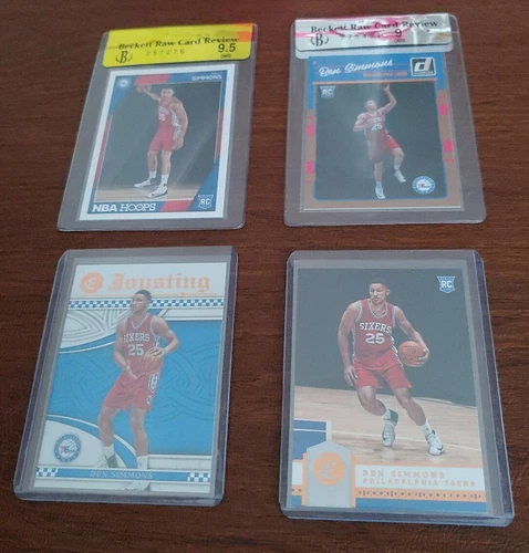 BEN SIMMONS 2016-17 NBA HOOPS 261 DONRUSS 151 EXCALIBUR 4 CARD ROOKIE RC LOT