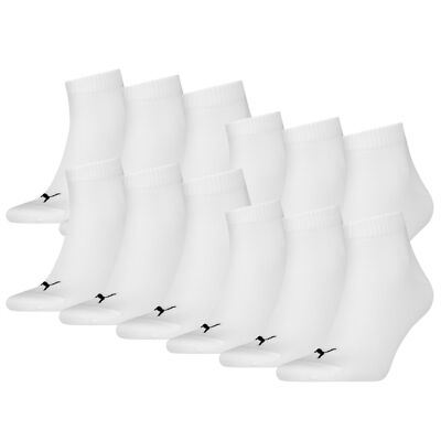 Puma Unisex Quarter Socken kurz Baumwolle 6 9 12 15 18 Paar für Damen und Herren