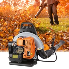 New 63CC 2-Stroke Backpack Gas Leaf Blower, 4.3HP, 850CFM Commercial Use US
