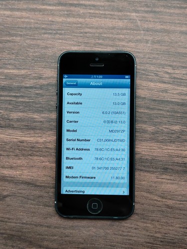 Apple iPhone 5 16/32/64GB Black/White Factory UNLOCKED any carrier Rare ios 6 - Afbeelding 14 van 14