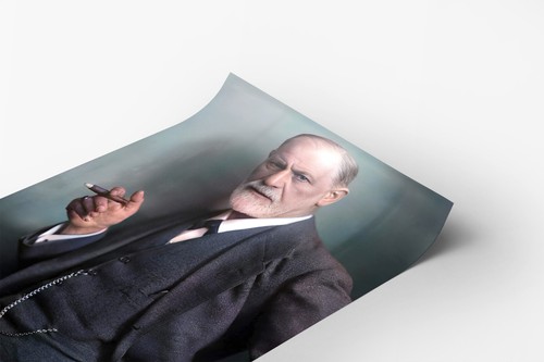 Sigmund Freud by Max Halberstadt Psychoanalysis Photo Poster Art Print Colorized - Picture 2 of 2