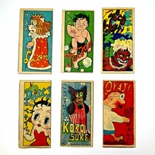 Vintage Betty Boop and others rare menko card Japanese Trading Card 1950's