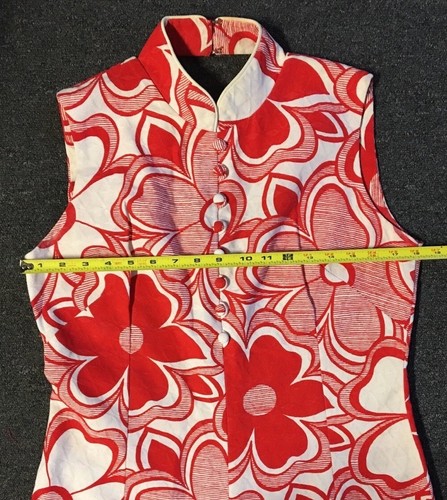Vintage 60s Edna Oliver Floral Hawaii Dress USA Talon Zip Beach Surf Flower 50s - Bild 8 von 12