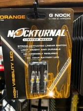NockTurnal Lighted Nock Orange G Nock 3 pk.