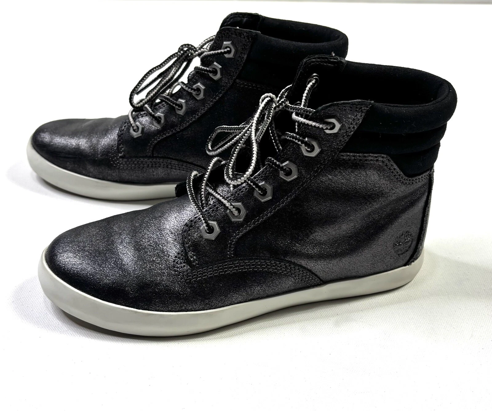 Timberland Scarpe Donna Taglia 6 5 Stivali Dause Nero Lacci Pelle