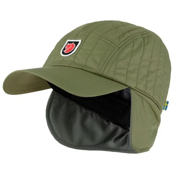 Fjallraven Expedition Latt Cap Green fleece-lined with ear/neck extension S/M