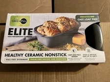 GreenPan Elite High-Performance Ovenware Cast Loaf Pan.  New In Box
