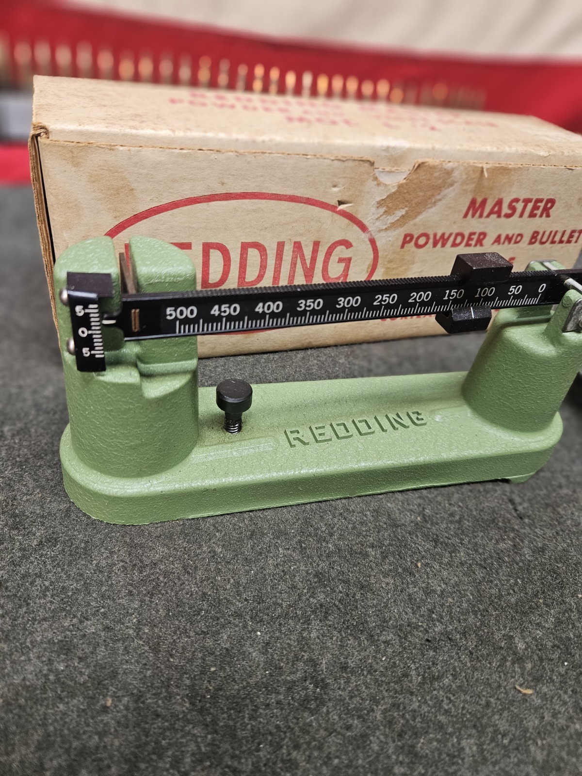 Vintage Redding Master Model 2 Powder & Bullet Scale w Box! 500gr ...
