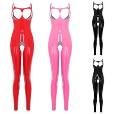 Women Catsuit Teddy Jumpsuit Babydoll Bodysuit Nightwear Sleeveless Romper