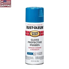 Gloss Enamel Spray Paint Durable Rust Prevention Indoor Outdoor Use 6 Pack