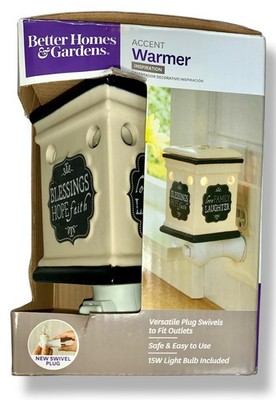 New Better Homes & Gardens Ceramic Wax Warmer Inspiration Blessings Family  