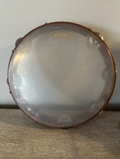 Vintage HOHNER Tambourine Wood Frame Made In Germany 10.25  diameter of wood