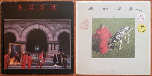 (Lot of 2) Rush LPs: Moving Pictures & Signals (in shrink w/hype sticker)