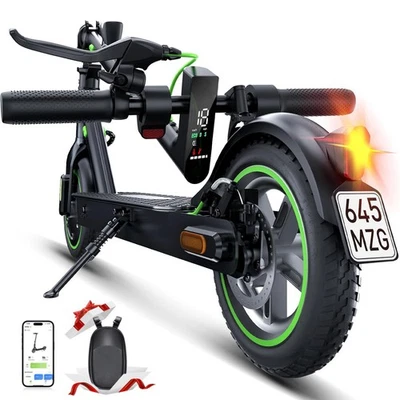 ISINWHEEL E-Scooter Elektro Scooter 20km/h bis 30km Reichweite Mit Straßenzulassung ABE