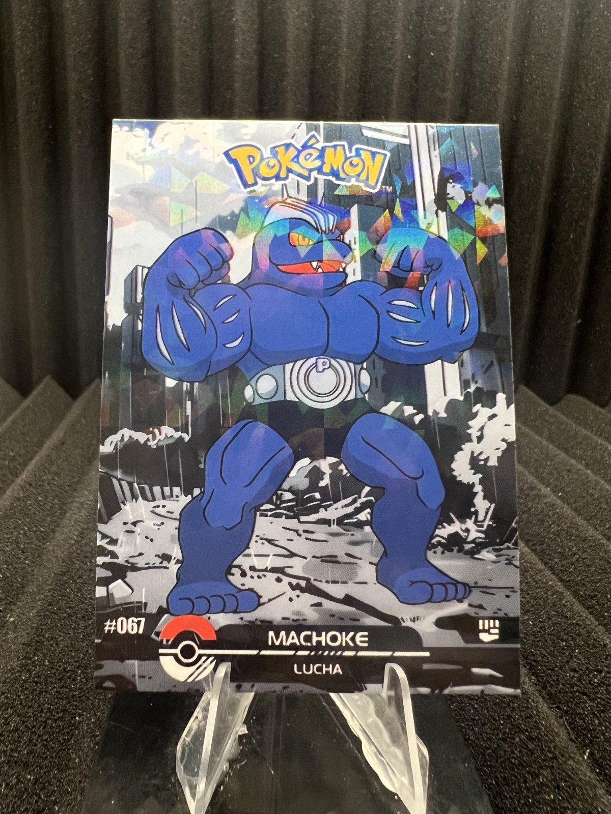 Machoke #67 - Cracked Ice Holo - Crystal Dark Black 2025 - Pokemon Card