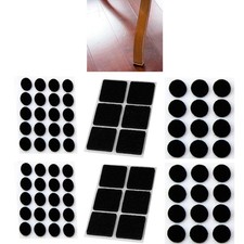 76 Pc Self Adhesive Shapes Felt Pads Furniture Floor Scratch Protector Black New