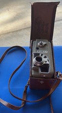 Vintage Eumig Electric Camera Austria w/ Leather Case Untested 8mm Film Retro