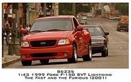 Die-cast car 1/43 1999 Ford F-150 SVT Lightning "The Fast and the Furious"