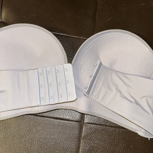 O2 Plunge Strapless Push UP Bra Size 34/75 NWOT Gray - Picture 5 of 7