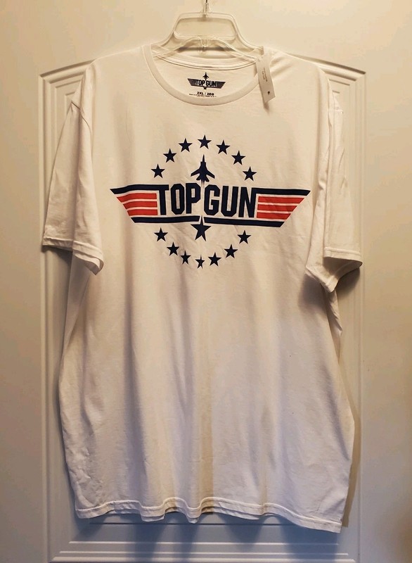 Top Gun white cotton SS tee shirt 2XL