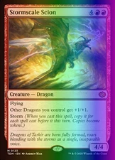 MTG Magic the Gathering Stormscale Scion (123/485) Tarkir Dragonstorm LP FOIL