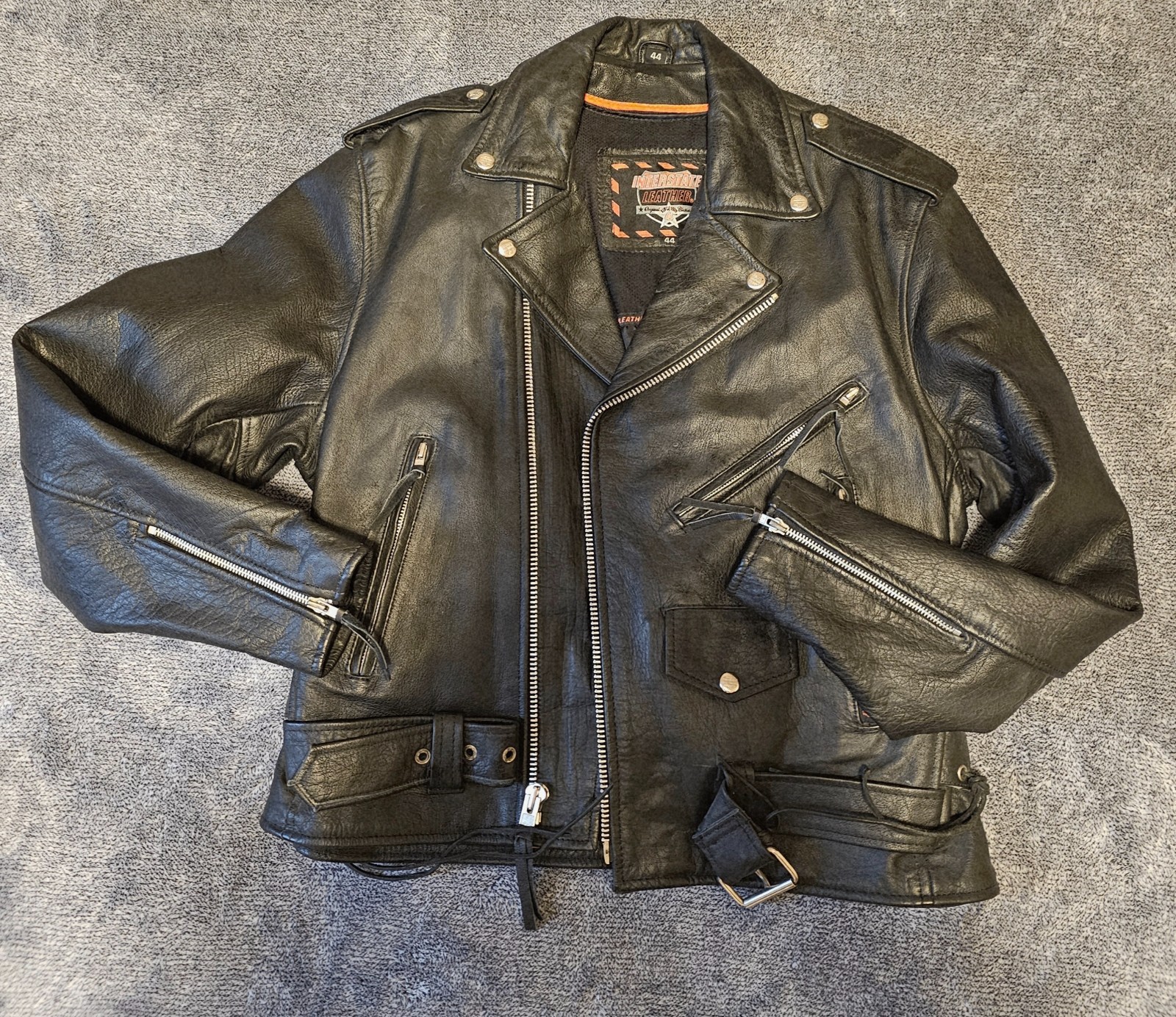 EXCELLENT Classic Interstate Leather Motorcycle R… - image 2