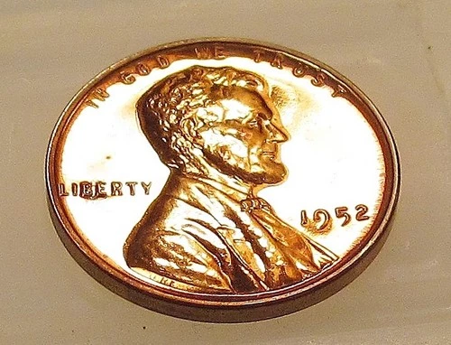 1952 Choice Proof  Lincoln Wheat Cent  Deep Red Beauty #316 ~ 2